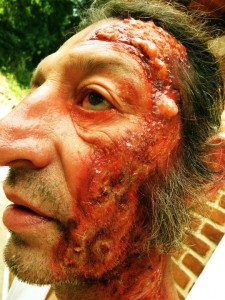 Maquiagem feita no ator André Ceccato