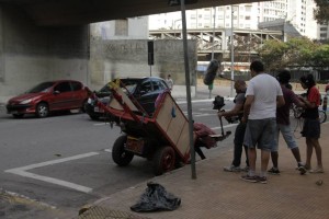 Equipe durante as gravações. 