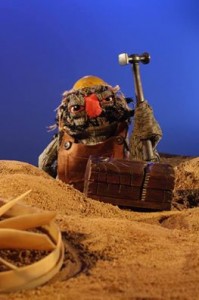 O monstrinho de "Bong!", que martela tudo que encontra pela frente. 