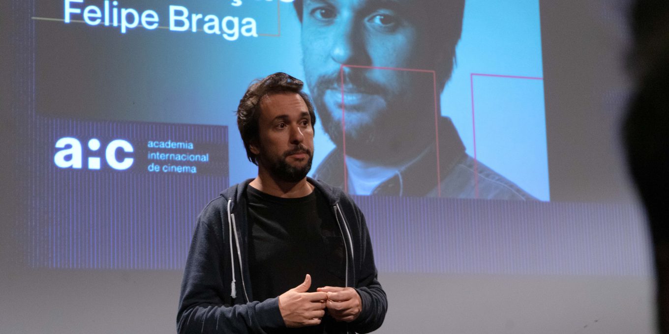Felipe Braga, roteirista de Marighella, na Semana de Orientação de São Paulo